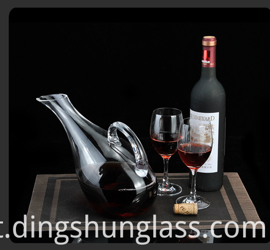 Decantador de cristal de chumbo livre Lead free crystal glass decanter